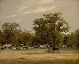 Christian Friedrich Gille, Kühe im Dessauer Tiergarten