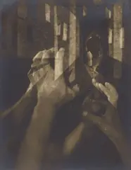 Else Ernestine Neuländer-Simon, Der Dieb, 1926, Vintage. Silbergelatineabzug, Mehrfachbelichtung