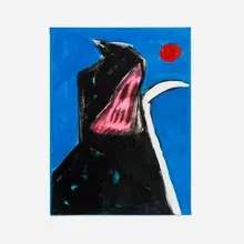 Christina Allan, Blood Moon Reaper, 2022, acrylic on canvas