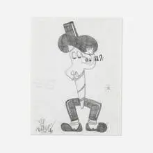 Blade, Joint Man, c. 2014, graphite on tracing paper