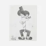 Blade, Joint Man, c. 2014, graphite on tracing paper