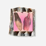 Erzulie, Ti Kouri 3, 2022, mixed media on canvas, found steel