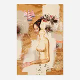 David Choe, Party Hats & Double Dongs, 2006, mixed media on panel