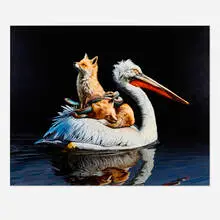 Lisa Ericson, Safe Passage, 2018, acrylic on panel