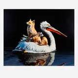 Lisa Ericson, Safe Passage, 2018, acrylic on panel