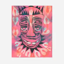 Phil Frost, Untitled, 2003, acrylic and screenprint in colors on paper