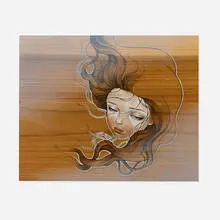 Audrey Kawasaki, As I Fall, 2008, oil, graphite and colored pencil on panel