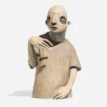 Derek Weisberg, What up, glazed stoneware