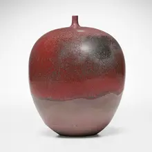 Vase by Cliff Lee, 1994, glazed porcelain, sold Apr 2025