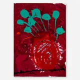 Ikebana Drawing by Dale Chihuly, acrylic on paper, sold Apr 2025