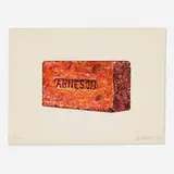 Robert Carston Arneson, Angle Brick, 1979, etching and aquatint in colors