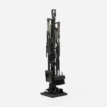 James Bearden, Fireplace tool set, c. 2010, blackened steel