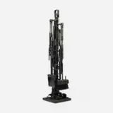 James Bearden, Fireplace tool set, c. 2010, blackened steel