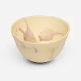 Bowl by Toshiko Takaezu, c. 1995, glazed porcelain, sold Apr 2025