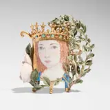 Irina Zaytceva, Princess Lost in a Forest cup, 2015, glazed and gilt porcelain