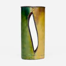 Untitled (#2088) by June Schwarcz, 1996, enameled copper, sold Apr 2025