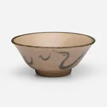 Bowl by Maija Grotell, c. 1950, glazed stoneware, sold Apr 2025