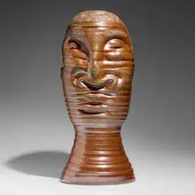 Ebitenyefa Baralaye, Portrait I, 2020, soda-glazed stoneware