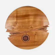 Doug Ayers, Untitled (Large Disc), 1980, acacia