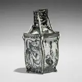 Edward Eberle, Five to Four and Out the Door, 1988, porcelain, terra sigillata and sgrafitto decoration