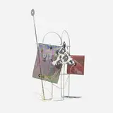 Daniel Weil, El último café radio from the 2x4 Tango series, 1982, plastic, lacquered steel, fabric, radio components