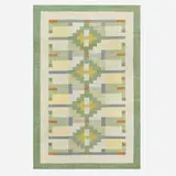 Karin Jönsson, Flatweave carpet, c. 1950, hand-woven wool