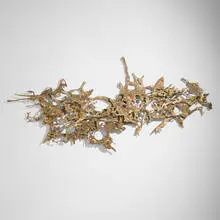 Untitled (Wall Sculpture) by Silas Seandel, welded and patinated bronze, sold Dec 2025