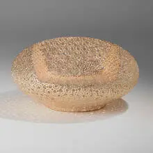 Marcel Wanders, Bon Bon Gold chair from the Personal Edition series, 2010, crocheted rope, resin, precious metal