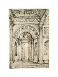 Giovanni Battista Piranesi, Portal in der Villa Belvedere auf dem Vatikanischen Hügel (?)