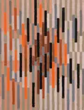 Adolf Fleischmann, Ohne Titel, 1960, Gouache auf braunem Papier