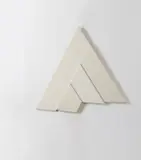 Hermann Bartels, No. 422, 4-teilige Winkelmontage, 1975, Dispersionsfarbe auf 4 Leinwänden, auf 4 miteinander verschraubten Spannrahmen