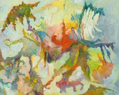 Ein Märchen by Bernard Schultze, 1995, Öl auf Leinwand, sold Jun 2016