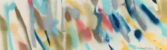 John Chamberlain, # 45, 1982, Gouache und Aquarell, gesprüht, auf leicht genarbtem Velin