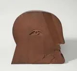 Horst Antes, Kopf, 1977, Stahl, geschweißt, mit Rostpatina. Höhe: 45 cm (17 ¾ in.)