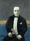Wolfgang Peuker, Karl Lagerfeld, 1992, Öl auf Hartfaser