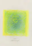 Heinz Mack, Lebensringe, 1969, Gouache auf Velin