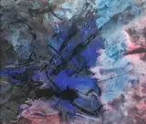 Ohne Titel by Fred Thieler, 1987, Mischtechnik auf Leinwand, sold Nov 2013