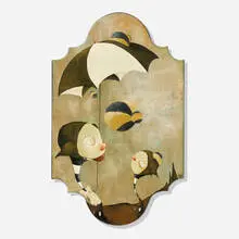 Lola Gil, Bees without wings will fall down on things, 2005, acrylic on wood