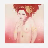 Sylvia Ji, Mon Cheri (Opus 23), 2007, acrylic and gold leaf on panel