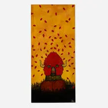 Andy Kehoe, Brighter Days Hang Delicate, 2008, acrylic, gouache and ink on wood panel