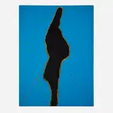 Untitled by Emerson Woelffer, oil and acrylic on canvas, sold Aug 2024