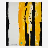 Untitled by Emerson Woelffer, 1974, acrylic on canvas, sold Aug 2024