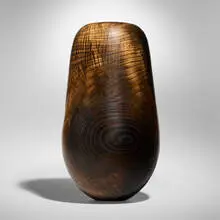 Black Pot Dawn by David Ellsworth, 2000, ash, sold Apr 2025