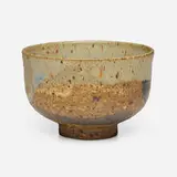 Tea bowl by Toshiko Takaezu, c. 1985, glazed stoneware, sold Apr 2025
