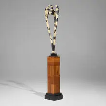 Joël Urruty, Giraffe, 2002, carved and lacquered wood, rosewood, ebonized wood