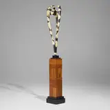 Joël Urruty, Giraffe, 2002, carved and lacquered wood, rosewood, ebonized wood