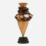 Michelle Holzapfel, Dowager Vase, 2000, maple, cherry, walnut