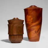 Dan Kvitka, Vessels, set of two, mahogany, vera wood
