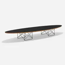 ETR by Charles and Ray Eames, laminated plywood, enameled steel, sold Jan 2025