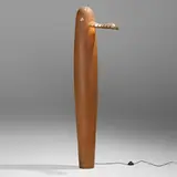 Jonathan Bonner, Duck floor lamp, c. 1990, patinated copper, bronze, plastic